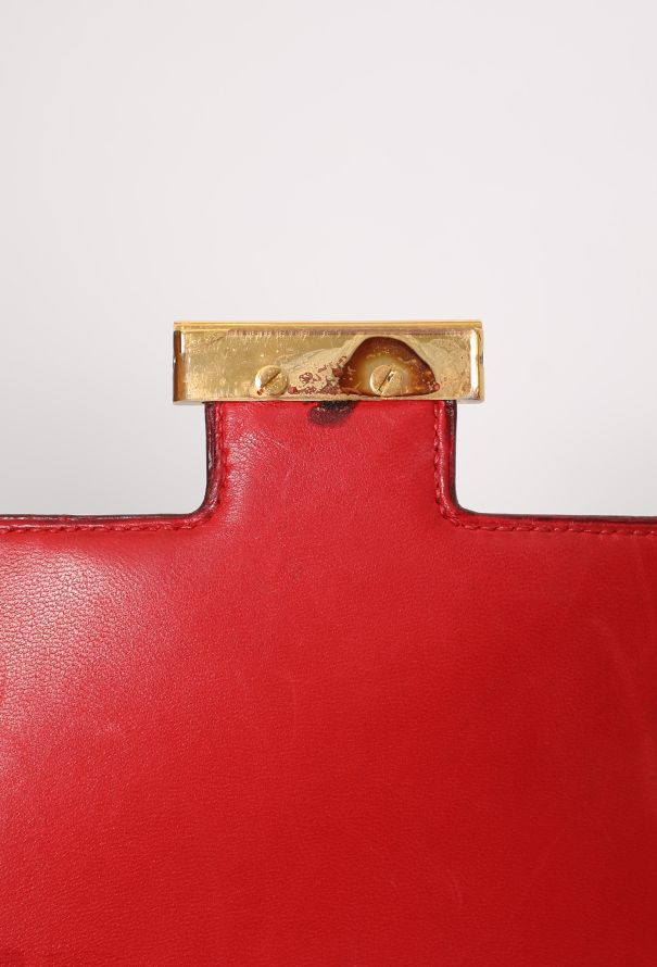 Hermès Vintage Rouge Vif Box Constance 23 - 14