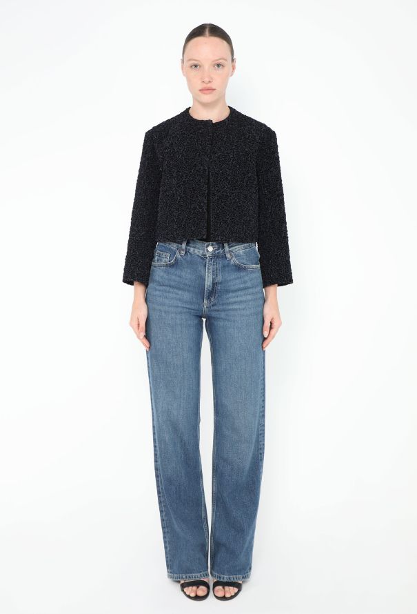 Dior Textured Floral Cropped Jacket - 4 Dior Textured Floral Cropped Jacket - 4