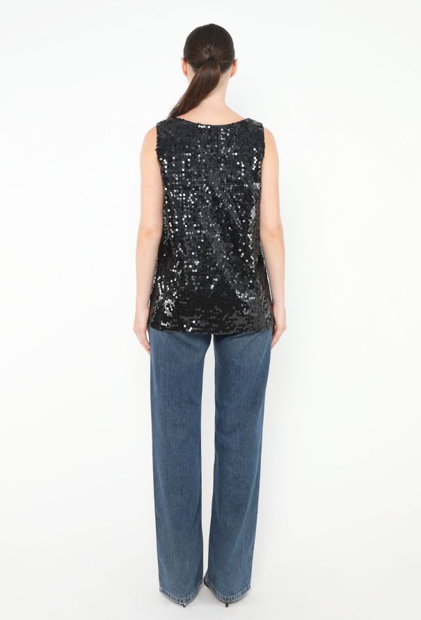 Saint Laurent 1992 Sequin Tank Top - 3 Saint Laurent 1992 Sequin Tank Top - 3