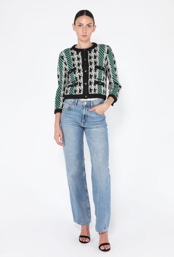 Chanel Wool Houndstooth Jacket, Pre-Fall 2024 - 4