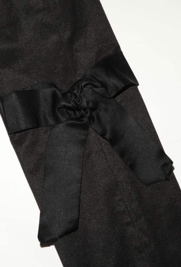Chanel F/W 2005 Iridescent Satin Bow Jeans - 7 Chanel F/W 2005 Iridescent Satin Bow Jeans - 7