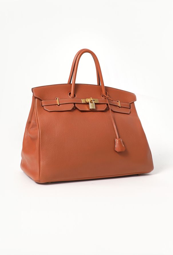 Hermès '90s Brique Clémence Birkin 40 - 3