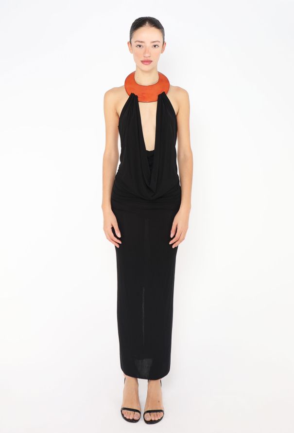 Jean Paul Gaultier RARE S/S 2000 Leather Choker Dress - 2