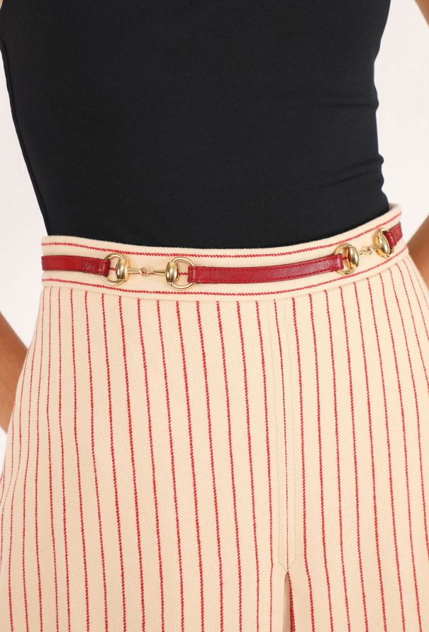 Gucci Horsebit Striped Skirt, F/W 2018 - 4