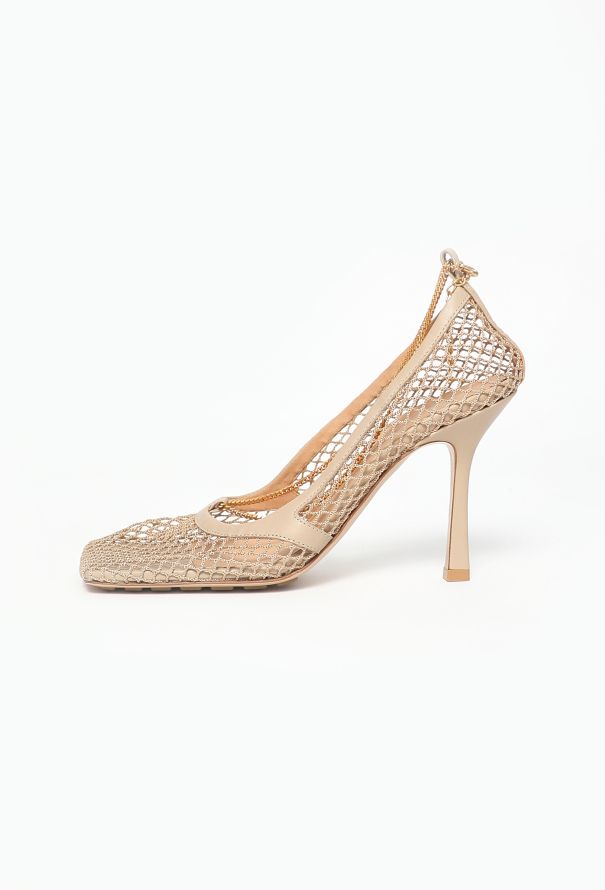 Bottega Veneta Pre-Fall 2019 Embellished Net Pumps - 5