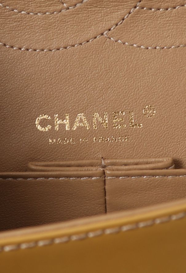 Chanel Yellow Patent Double Flap Bag - 13 Chanel Yellow Patent Double Flap Bag - 13