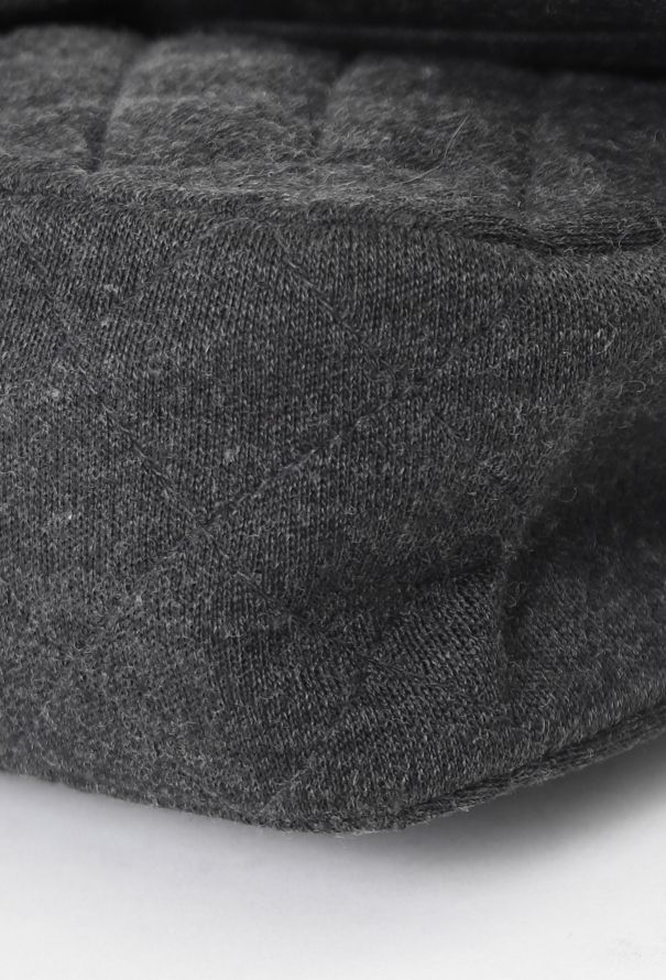 Chanel Grey Jersey Medium Timeless Bag - 11 Chanel Grey Jersey Medium Timeless Bag - 11