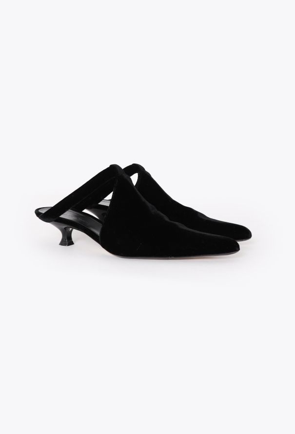 Khaite 2021 Inez Velvet Mules - 2