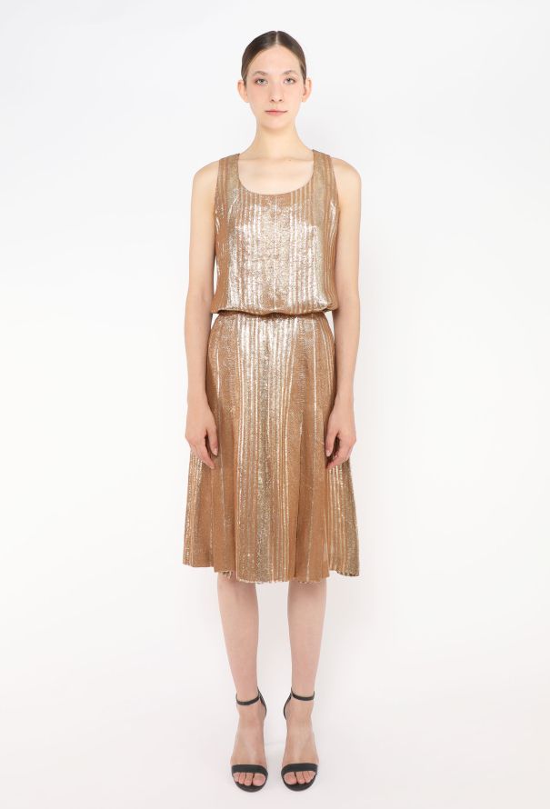 Chloé Vintage Lamé Skirt Ensemble - 2