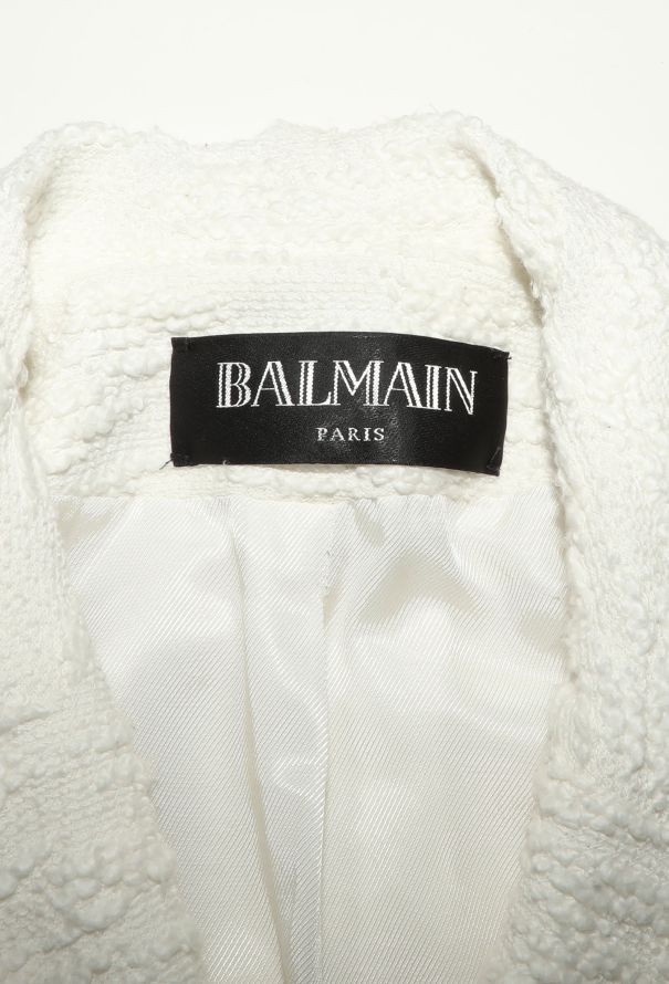 Balmain Embossed Bouclé Blazer - 5