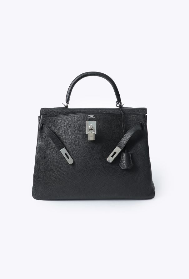 Hermès Black Togo Kelly Retourné 35 - 4