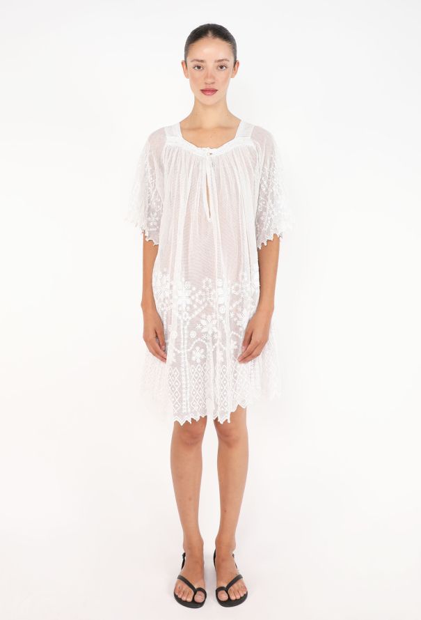 Antique Netted Lace Dress, 1920s - 2
