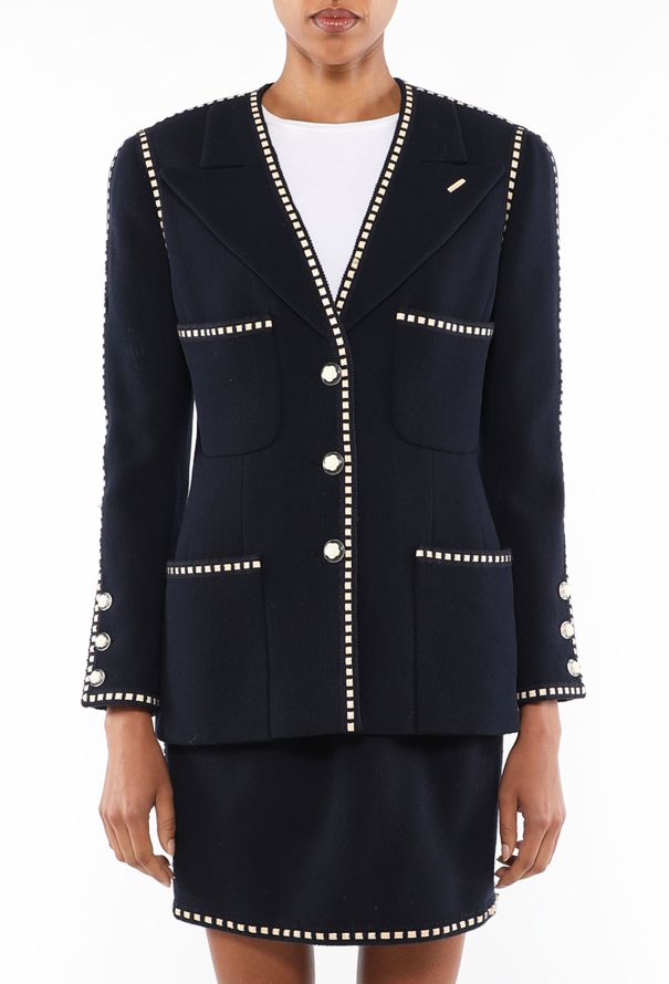 Chanel Bouclé Camélia Trim Ensemble, S/S 1992 - 2