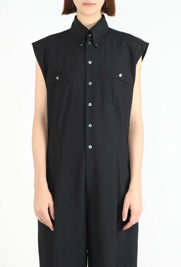 Alexander McQueen Late '90s Sleeveless Cotton Jumpsuit - 2