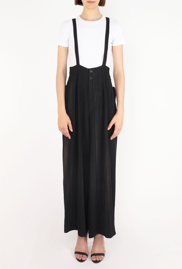 Yohji Yamamoto Y's Jacquard Overall Trousers, 1990s - 4