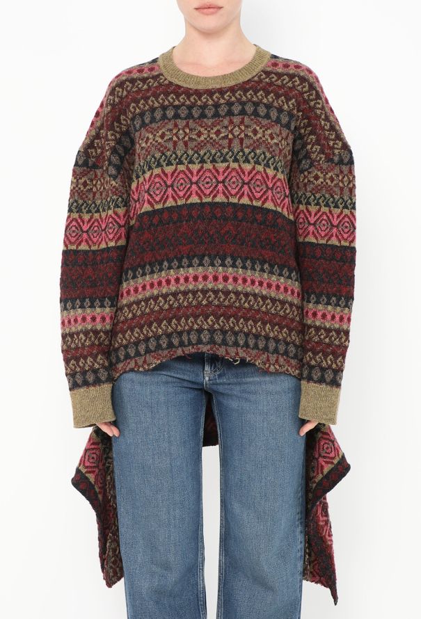 Balenciaga F/W 2016 Oversized Geometric Sweater - 1