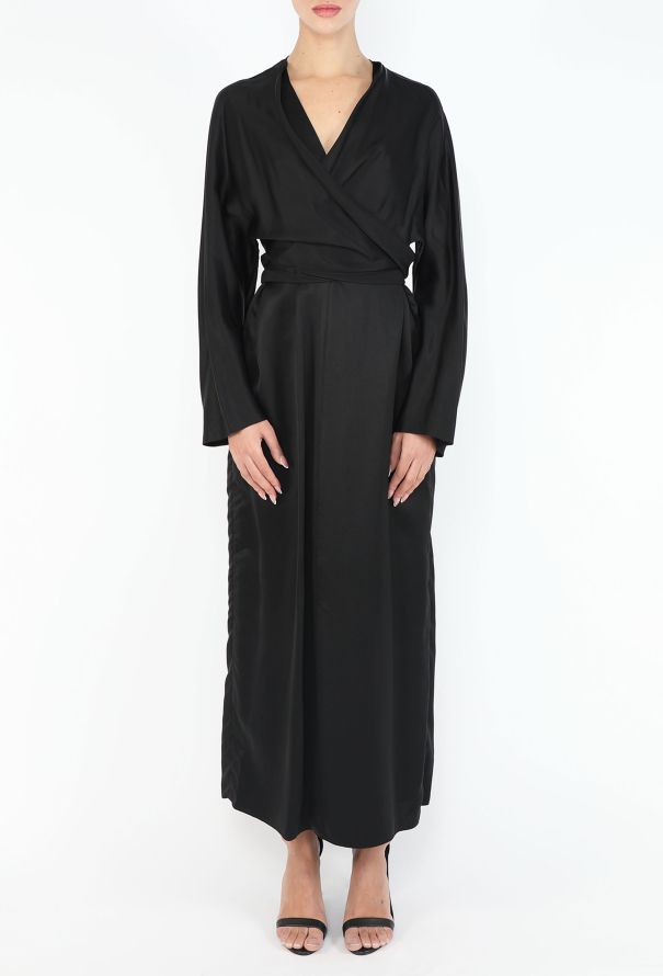 The Row Black Draped Maxi Dress - 2