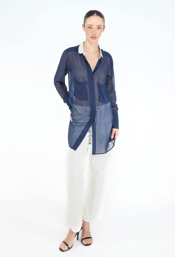 Céline Bicolor Chiffon Tunic - 3