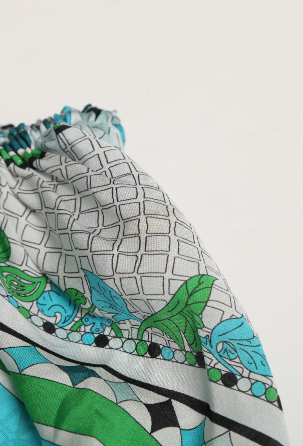 Emilio Pucci Resort 2014 Silk Graphic Belted Dress - 8