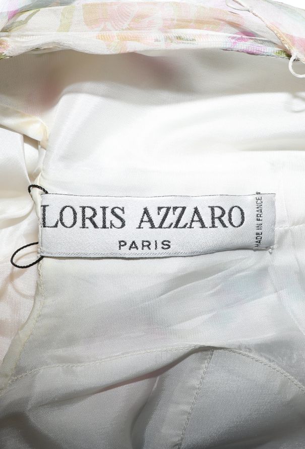 Azzaro Vintage Floral Chiffon Cocktail Dress - 7