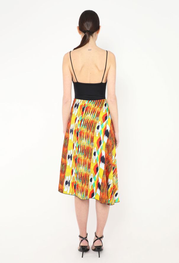 Céline Asymmetrical Ikat Print Skirt - 4 Céline Asymmetrical Ikat Print Skirt - 4