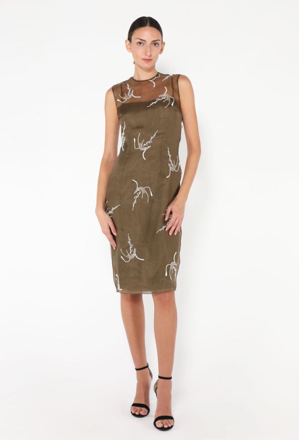 Prada 2024 Embroidered Organza Dress - 1