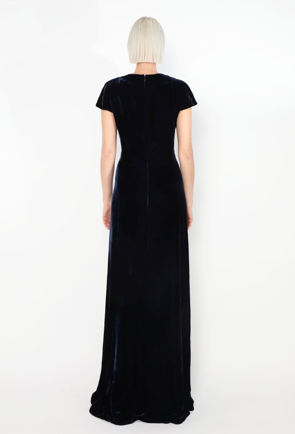 Alaïa Midnight Velvet Evening Dress - 4 Alaïa Midnight Velvet Evening Dress - 4