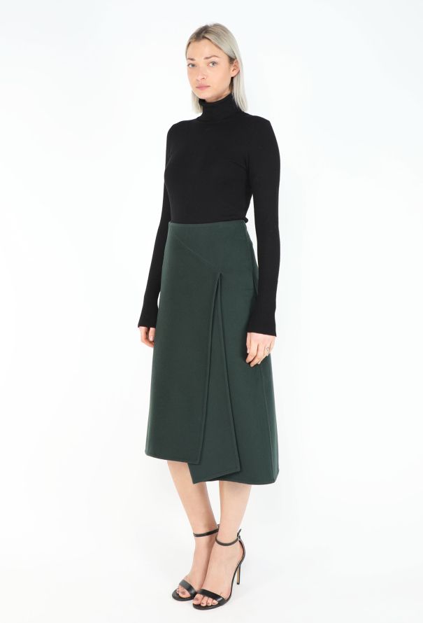Céline Pleated Trompe l'Œil Skirt - 3