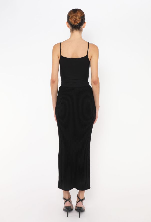 Céline Button-Down Knit Skirt - 5