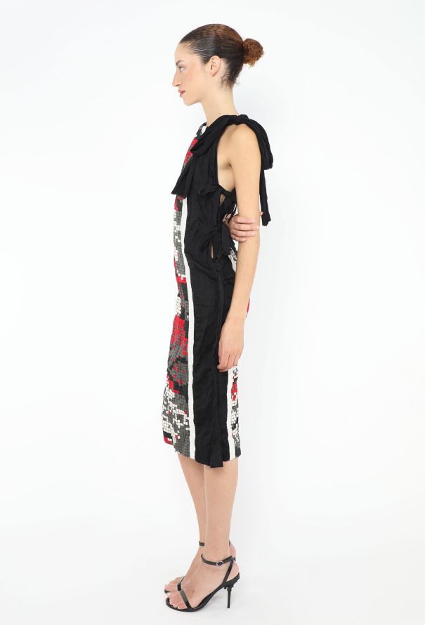 Prada S/S 2009 Crinkled Graphic Dress - 4