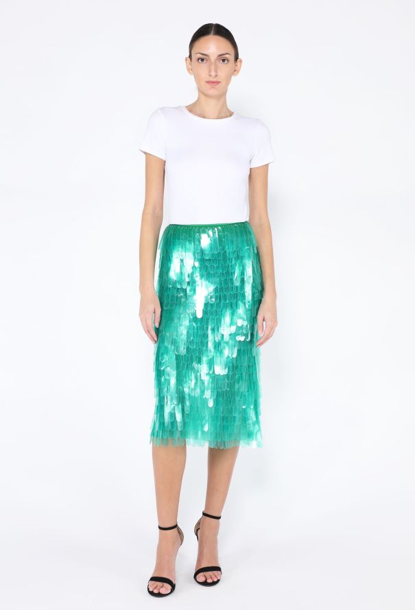 Dries Van Noten S/S 2019 Fringed Midi Skirt - 4