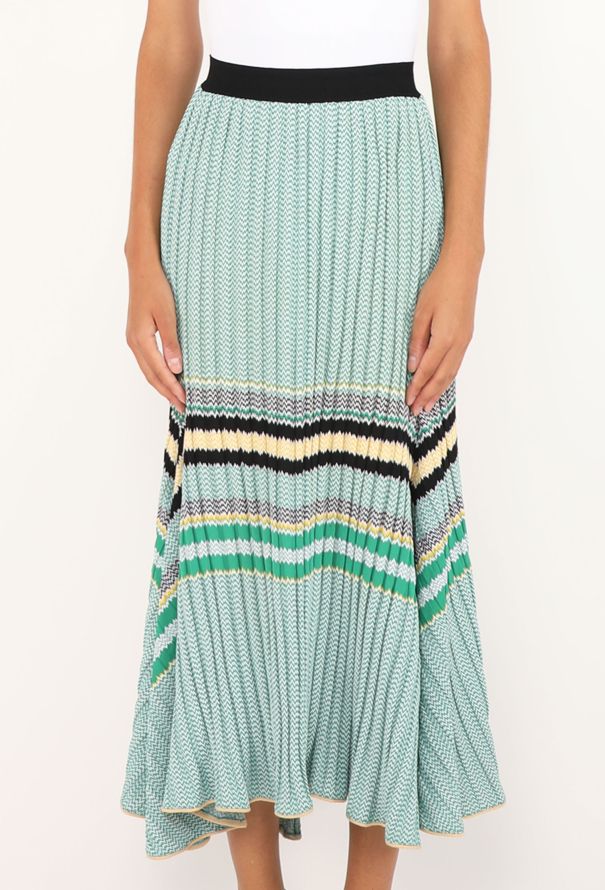 Céline Ribbed Chevron Skirt, Resort 2015 - 3