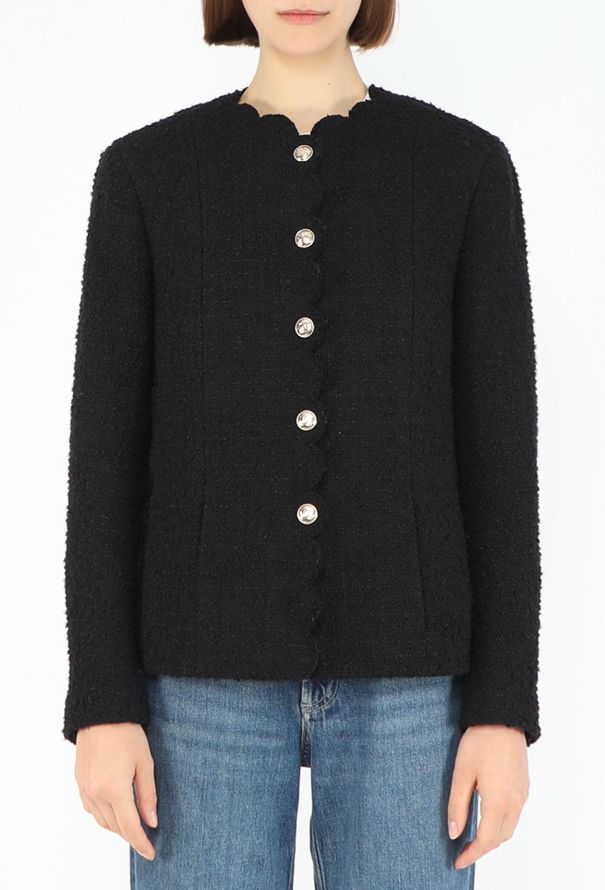 Chanel F/W 2020 Scalloped Tweed 'CC' Ensemble - 5