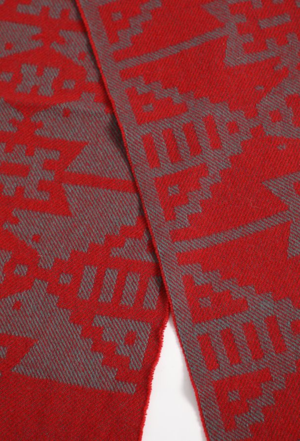 Hermès '70s Fringed Wool Scarf - 4