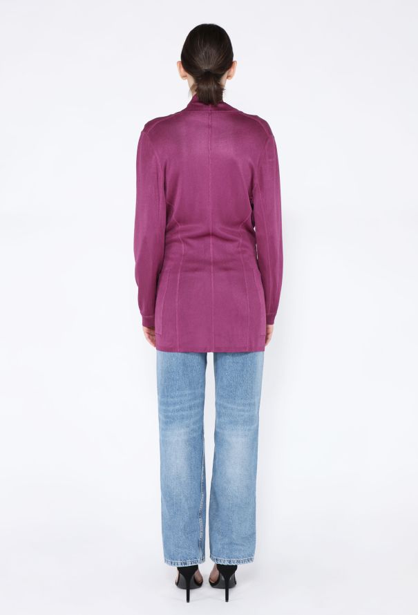 Alaïa S/S 1986 Double-Breasted Knit Cardigan - 7