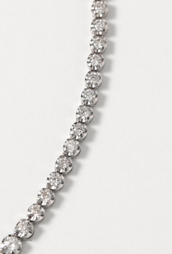 Vintage Fine Jewelry 18k White Gold & 7.5 Carats Diamond Necklace - 3 Vintage Fine Jewelry 18k White Gold & 7.5 Carats Diamond Necklace - 3