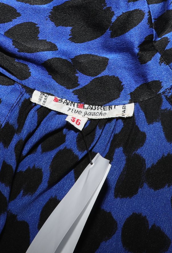 Saint Laurent Leopard Silk Lavallière Blouse - 6