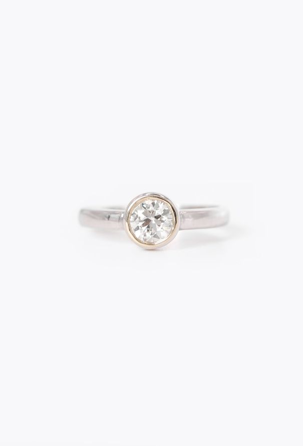 Vintage Fine Jewelry 18k White Gold & Diamond Ring - 1