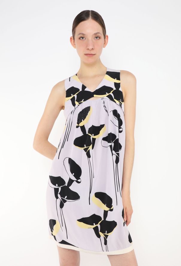 Miu Miu Floral Cut-Out Dress - 1