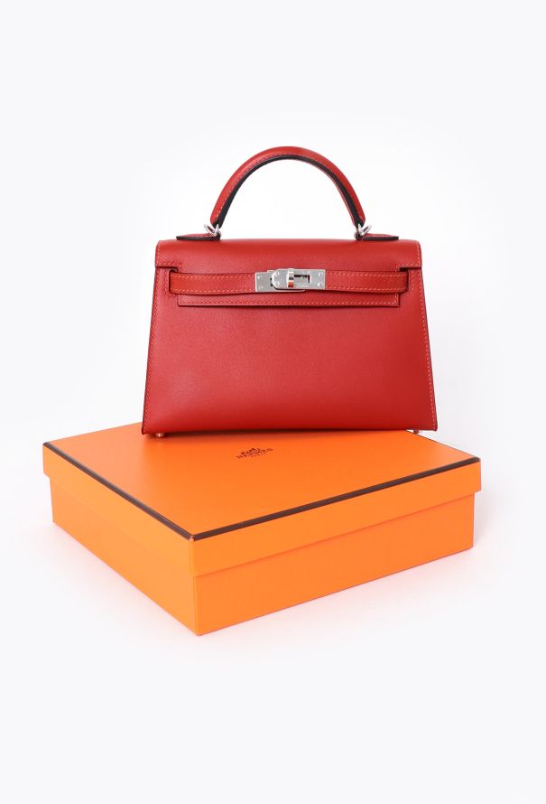 Hermès Red Swift Mini Kelly II Sellier - 13 Hermès Red Swift Mini Kelly II Sellier - 13