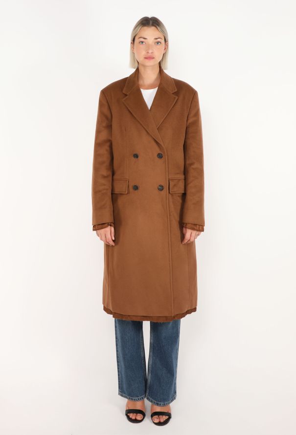 Miu Miu Double-Breasted Notched Coat, 2024 - 1