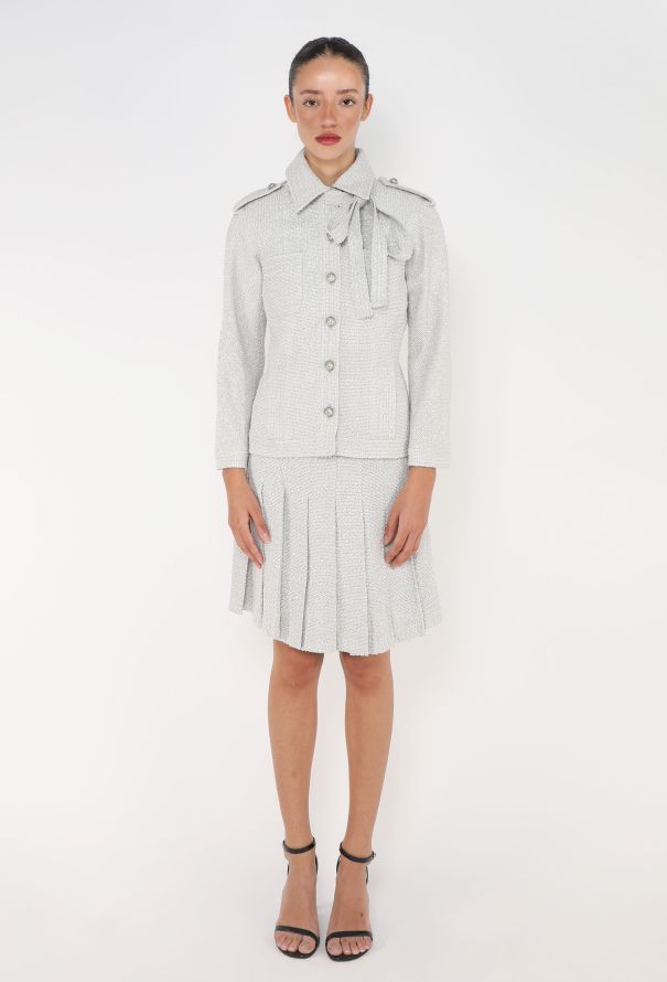 Chanel 2016 Belted Bouclé 'CC' Ensemble - 6