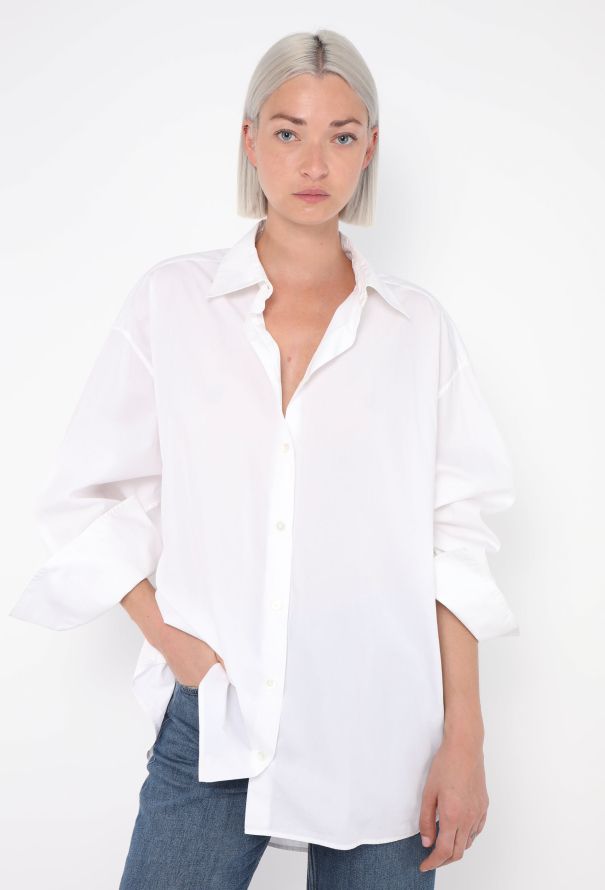 The Row Oversized Cotton Shirt - 1