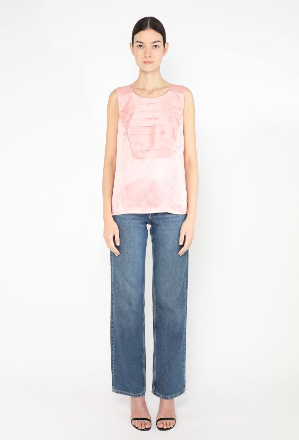 Chanel Ruffled Charmeuse Blouse - 2 Chanel Ruffled Charmeuse Blouse - 2