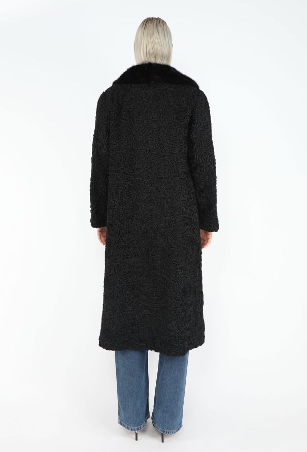 1950s Astrakhan & Fox Fur Coat - 5