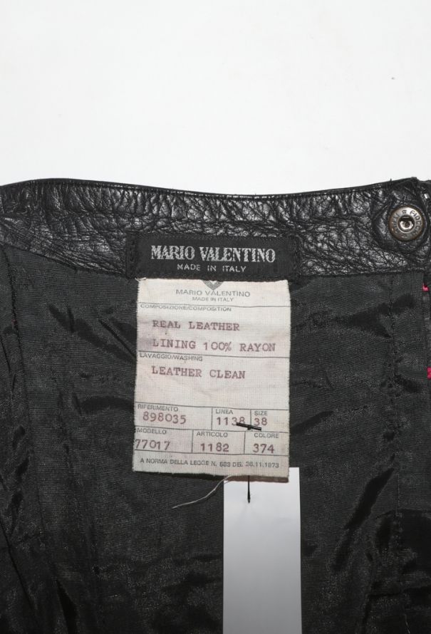 Mario Valentino Leather Strapless Dress, 1990s - 6