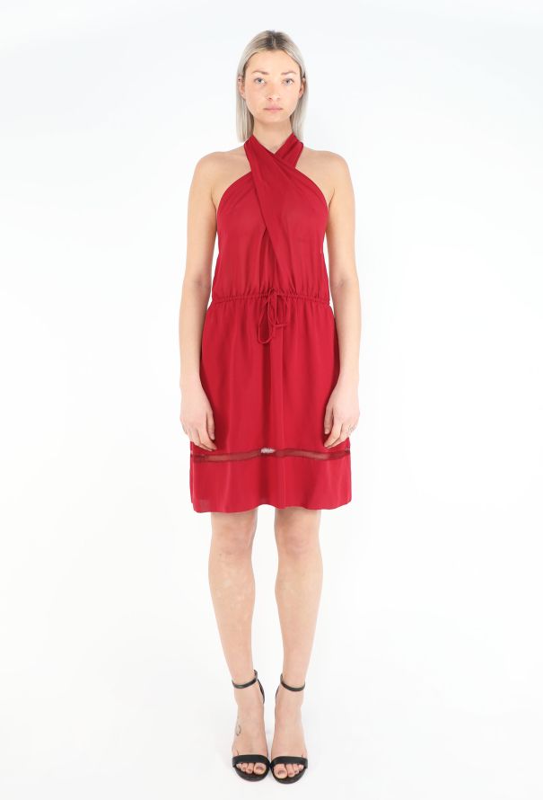 Chloé S/S 1997 Silk Halter Dress - 3