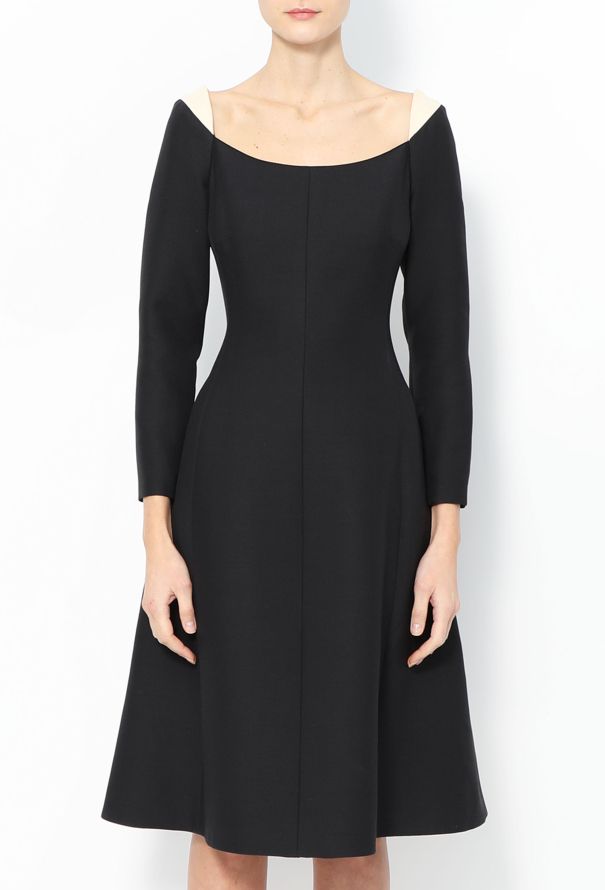 Valentino F/W 2013 Flared Boat Neck Dress - 3