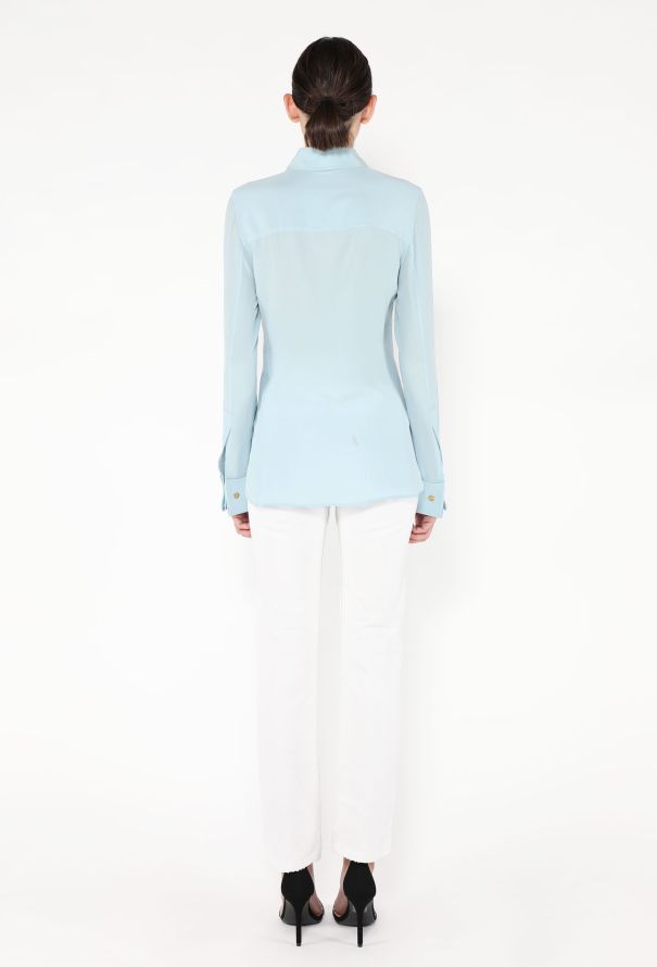 Saint Laurent 2021 Silk Button Down Blouse - 5