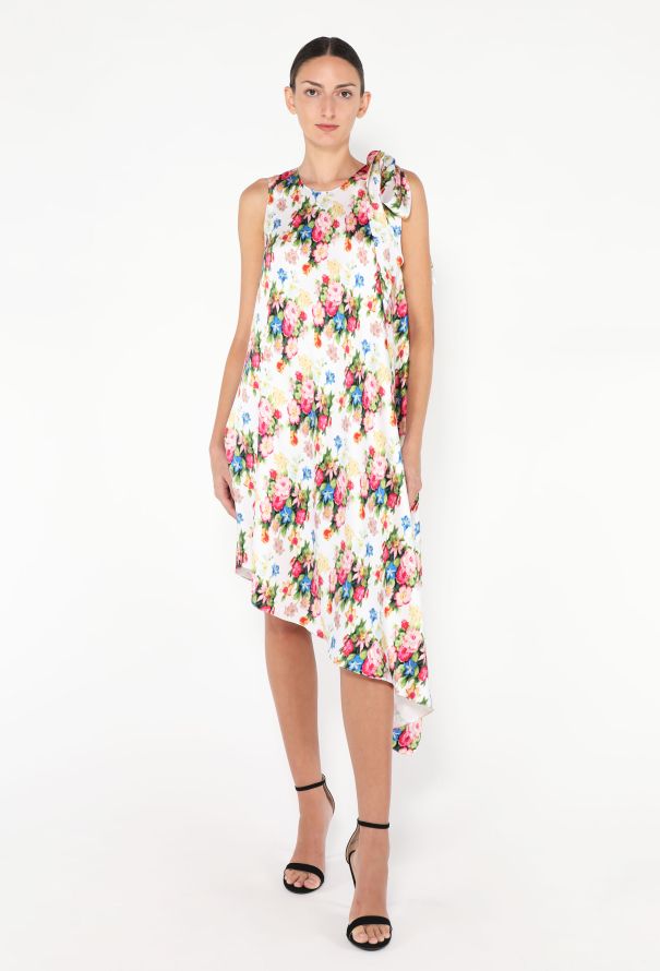 Loewe F/W 2024 Asymmetrical Silk Dress - 3